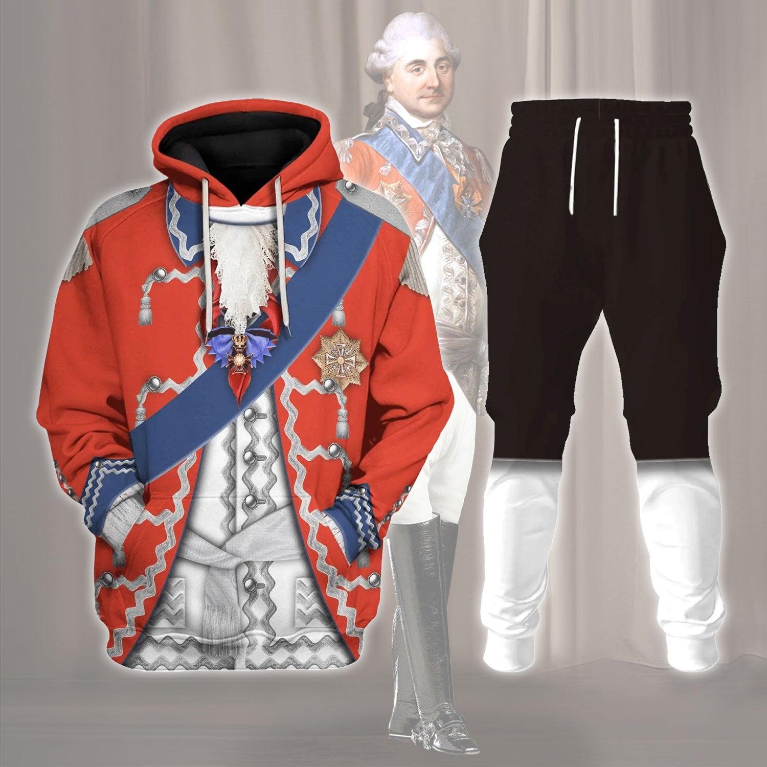 Gearhomie Stanislaw August Poniatowski (King of Poland) Costume Hoodie Sweatshirt T-Shirt Tracksuit - Gearhomie.com