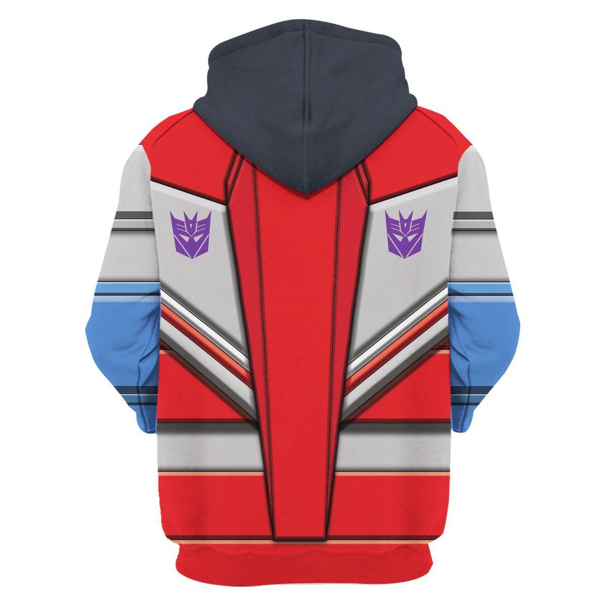 Gearhomie Starscream Costume Cosplay Hoodie Tracksuit - Gearhomie.com