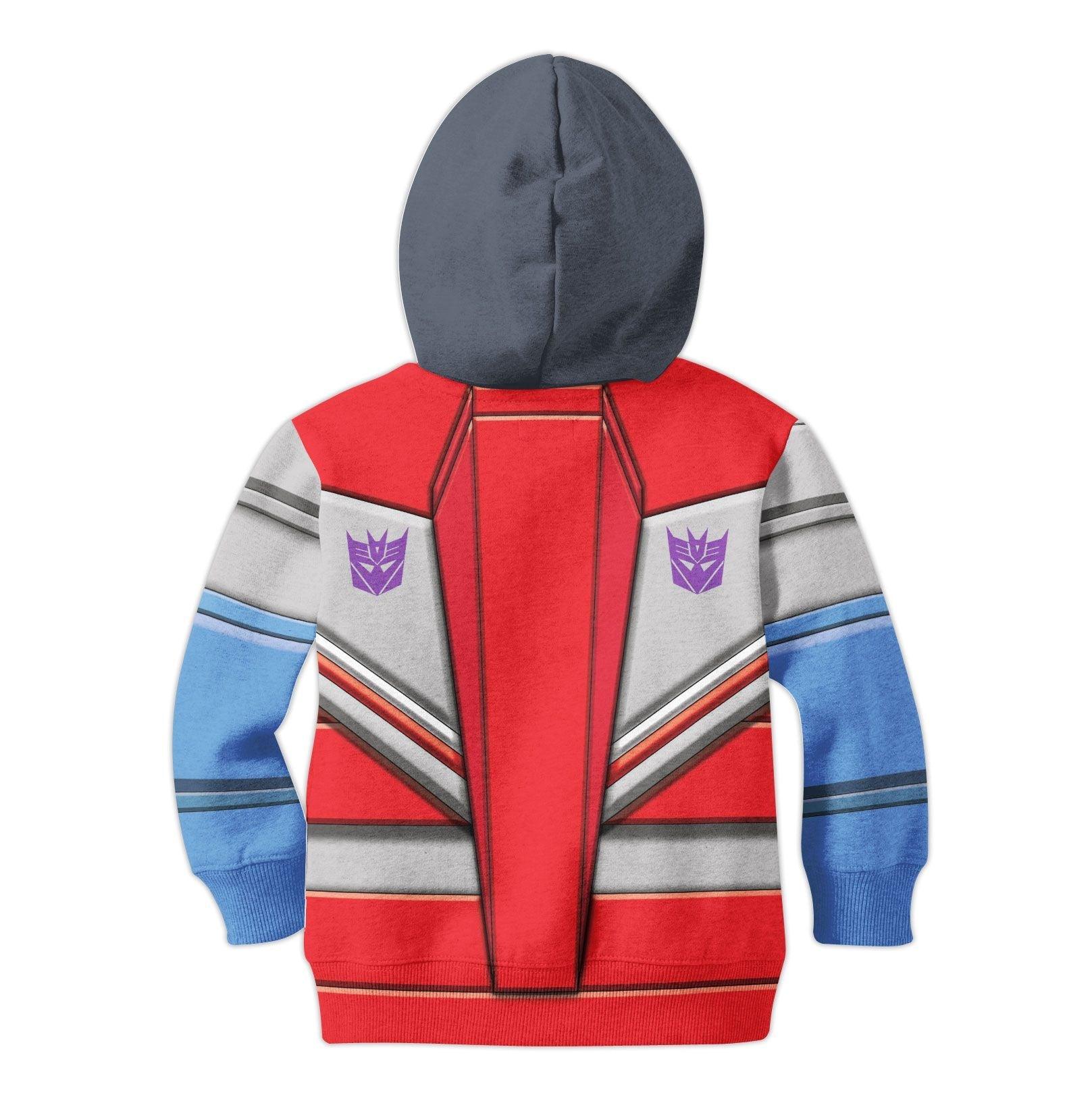 Gearhomie Starscream Transfomers Kid Costume Cosplay Hoodie Sweatshirt T-Shirt - Gearhomie.com