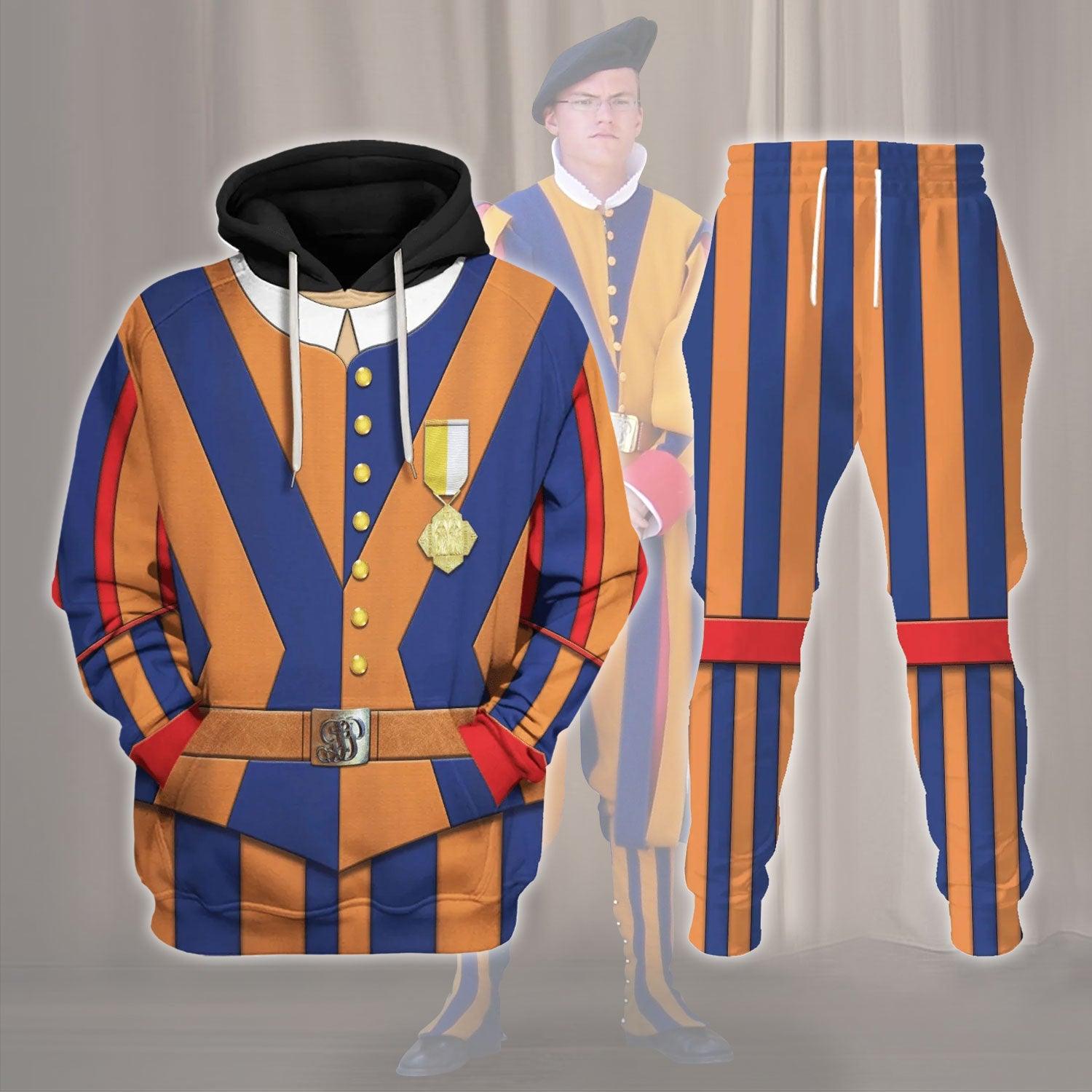 Gearhomie Swiss Guard Armed Force Costume Hoodie Sweatshirt T-Shirt Tracksuit - Gearhomie.com