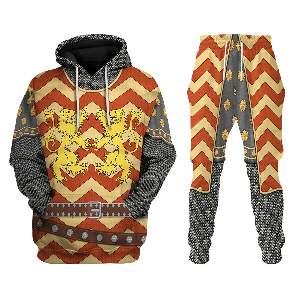 Gearhomie The Angevin King Knight Costume Hoodie Sweatshirt T-Shirt Tracksuit - Gearhomie.com