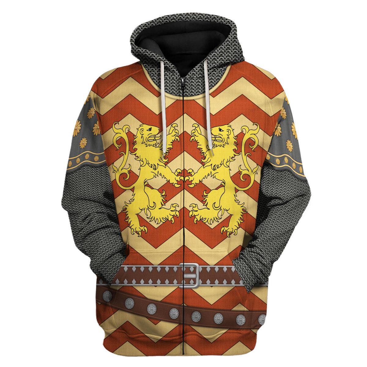 Gearhomie The Angevin King Knight Costume Hoodie Sweatshirt T-Shirt Tracksuit - Gearhomie.com