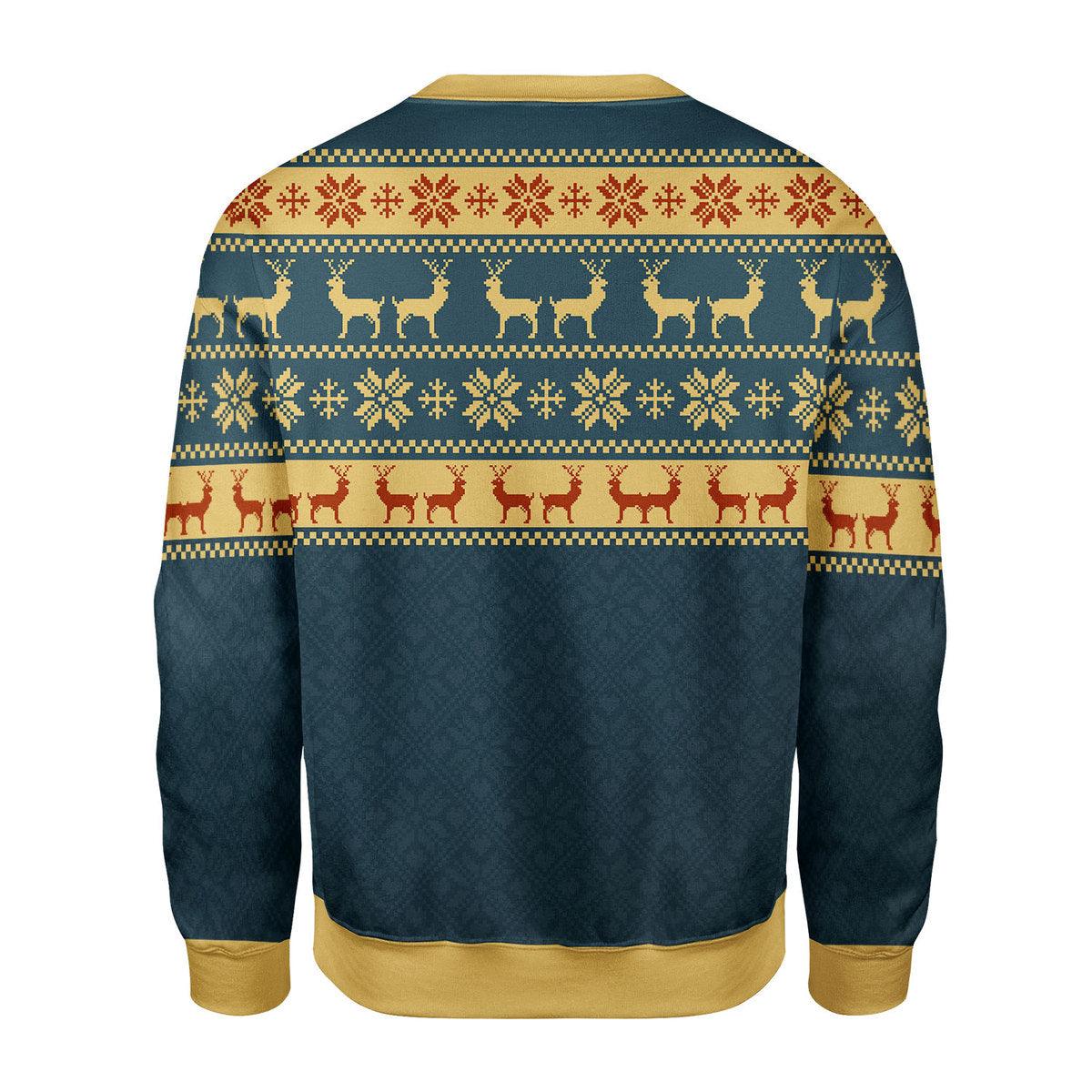 CustomsPig The Good Shepherd Artwork Christmas Sweater - CustomsPig.com