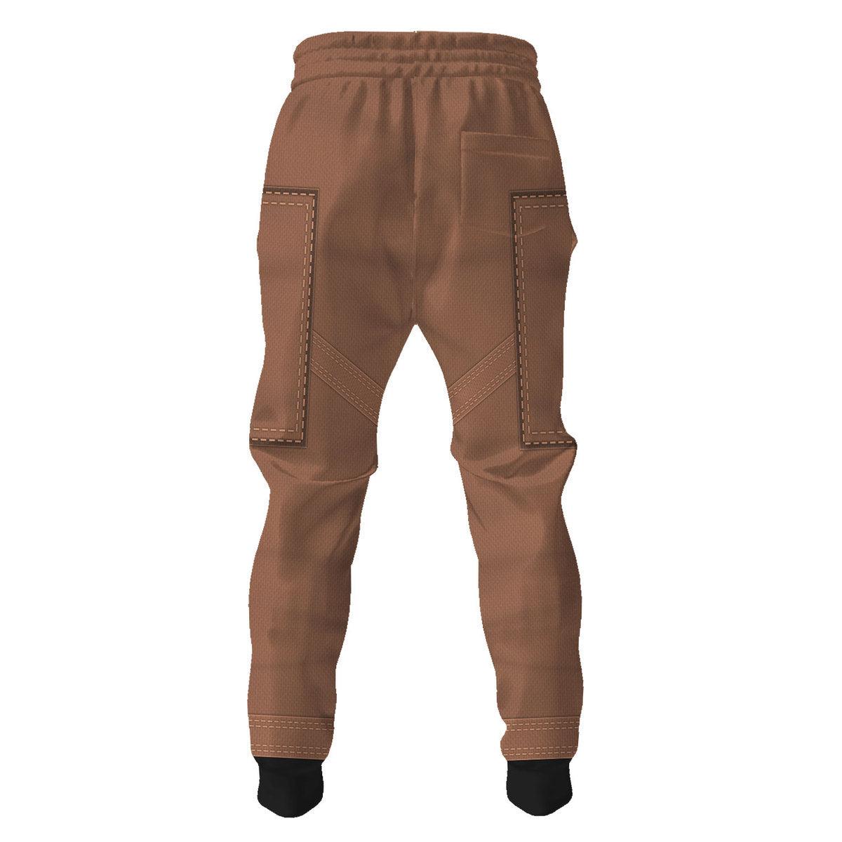 Gearhomie The Real Ghostbusters Brown Costume Hoodie Sweatshirt T-Shirt Sweatpants - Gearhomie.com