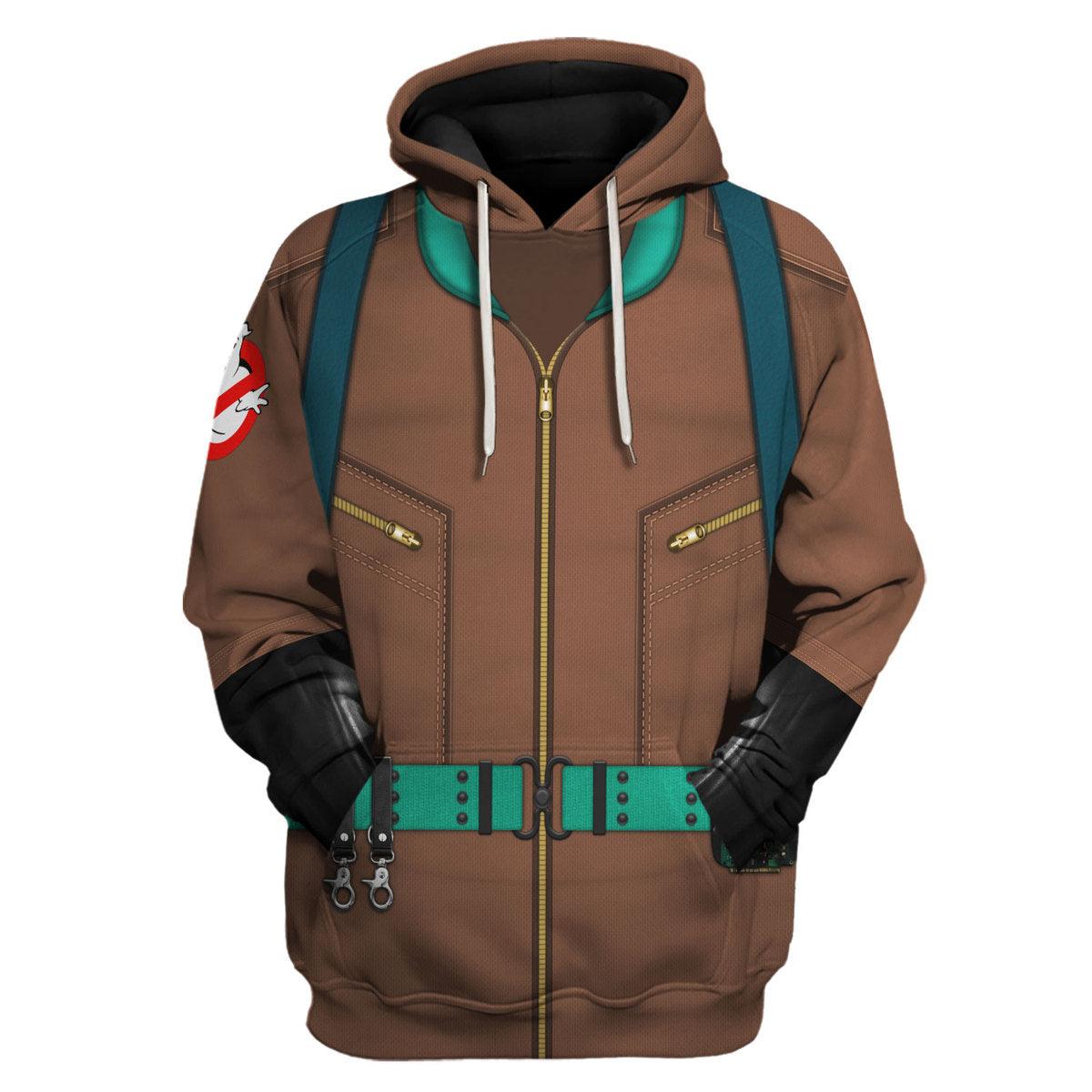 CustomsPig The Real Ghostbusters Brown Costume Hoodie Sweatshirt T-Shirt Sweatpants