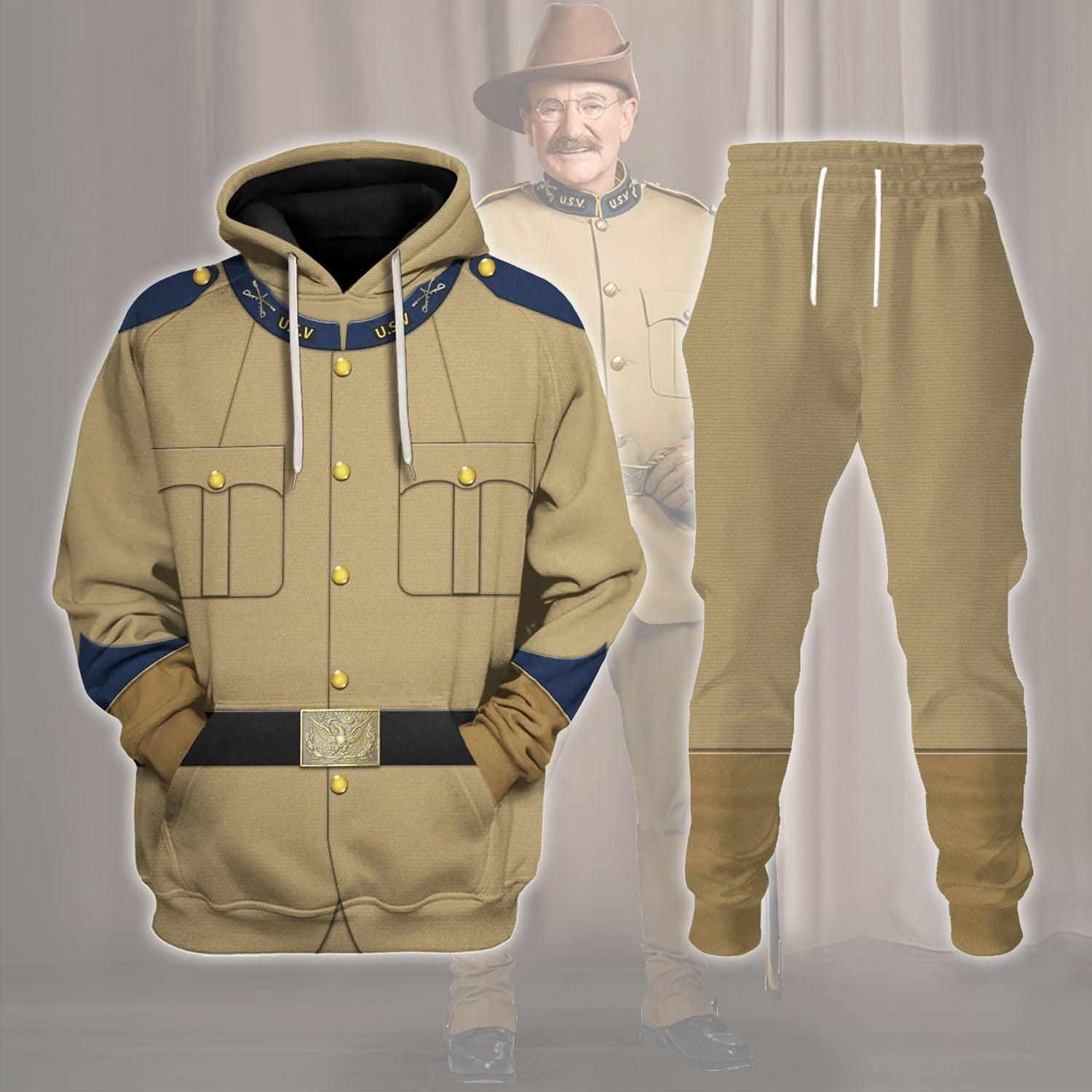  CustomsPig Theodore Roosevelt Costume Hoodie Sweatshirt T-Shirt Tracksuit -  CustomsPig.com