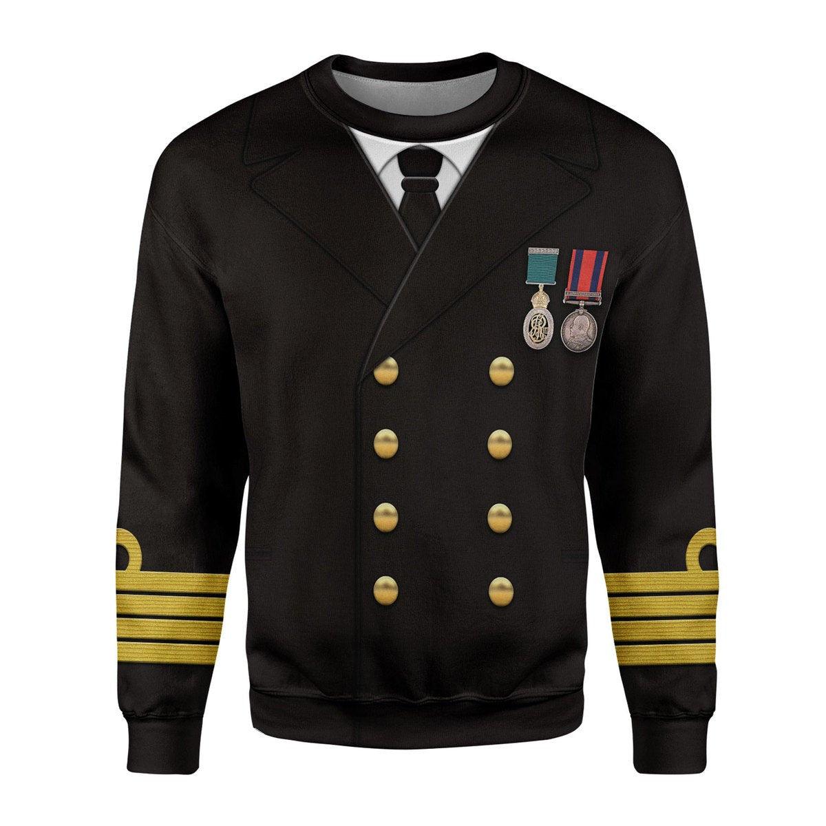  CustomsPig Titanic Captain Edward John Smith Costume Hoodie Sweatshirt T-Shirt Tracksuit -  CustomsPig.com