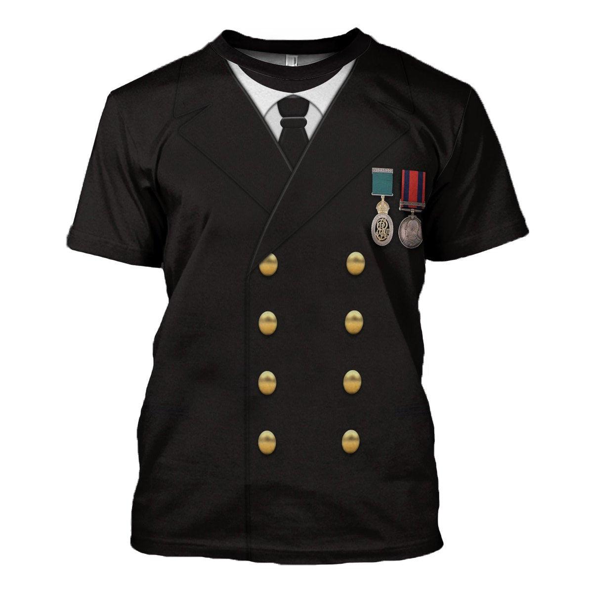  CustomsPig Titanic Captain Edward John Smith Costume Hoodie Sweatshirt T-Shirt Tracksuit -  CustomsPig.com