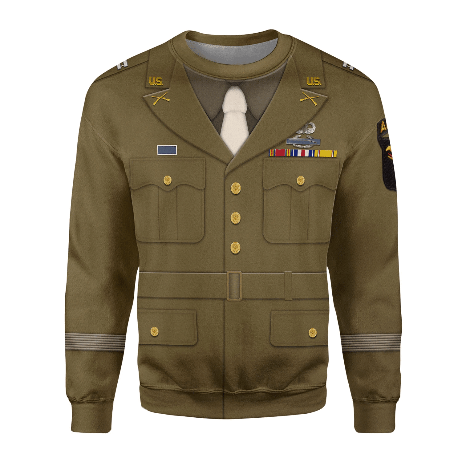 Gearhomie U.S General WWII Costume Hoodie Sweatshirt T-Shirt Tracksuit - Gearhomie.com