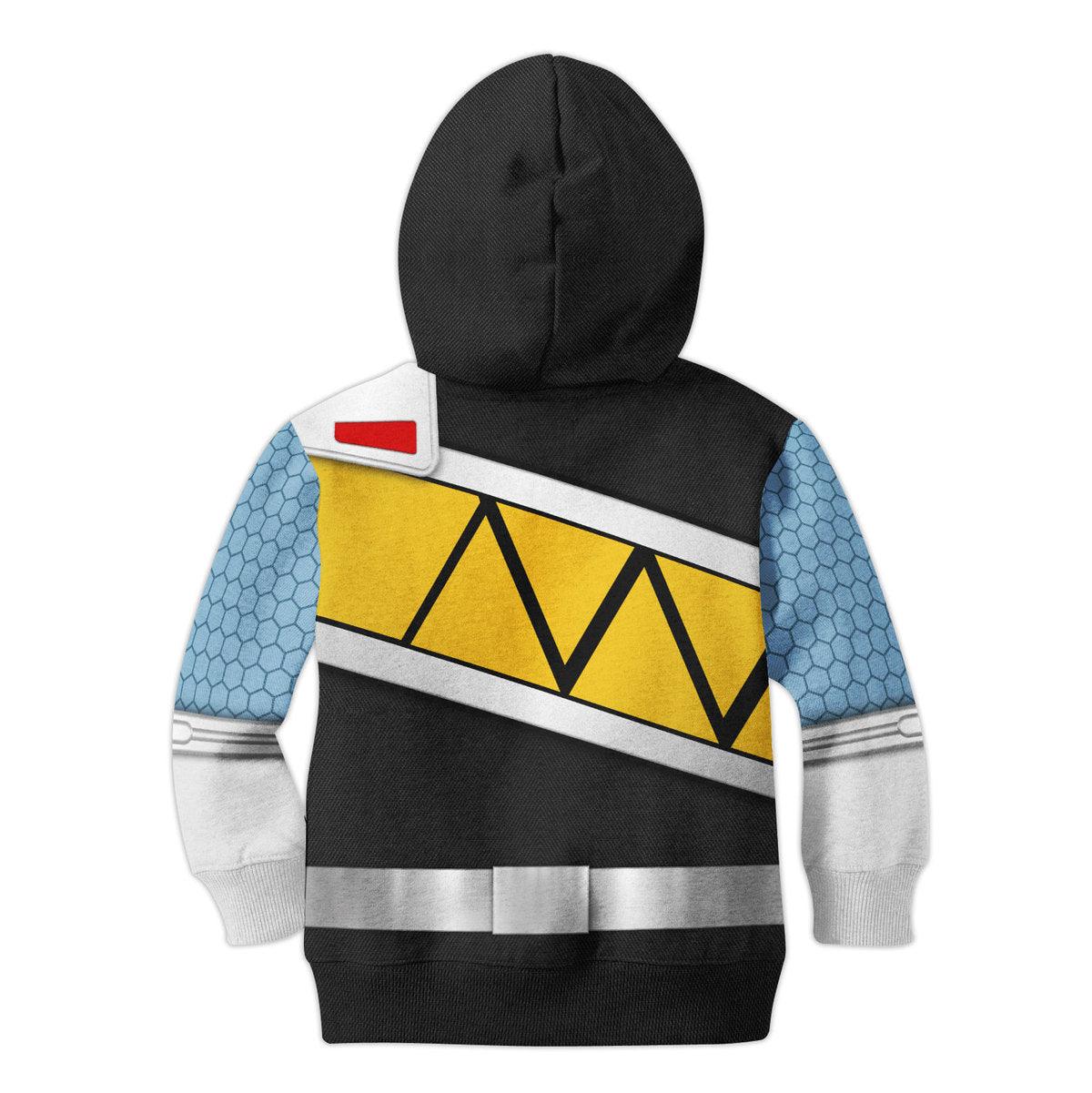 CustomsPig Unisex Kid Tops Black Power Rangers Dino Charge 3D Apparel - DucG