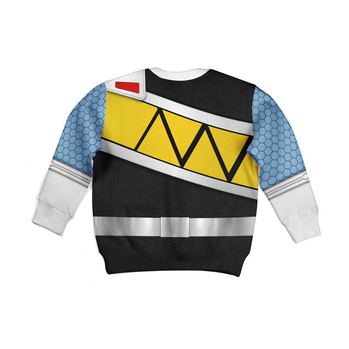 CustomsPig Unisex Kid Tops Black Power Rangers Dino Charge 3D Apparel - DucG