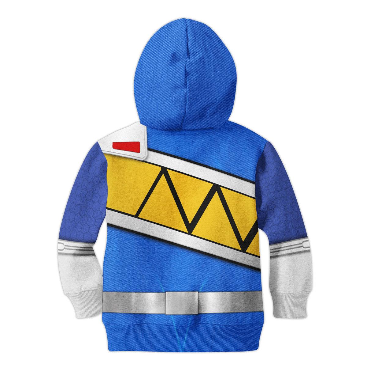 CustomsPig Unisex Kid Tops Blue Power Rangers Dino Charge 3D Apparel - DucG