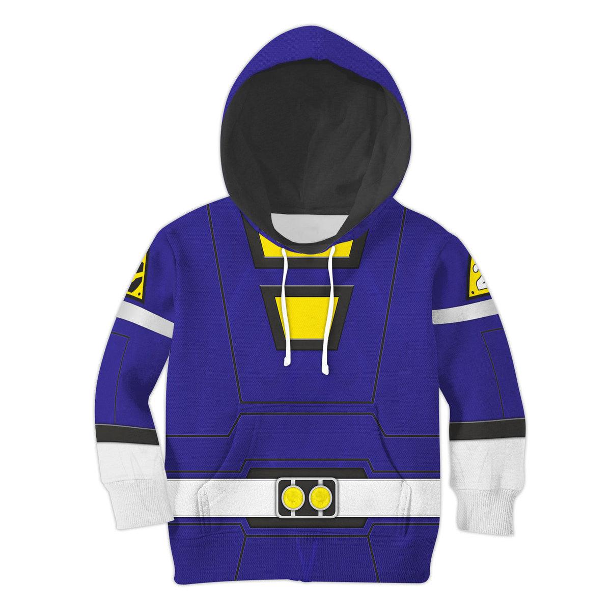  CustomsPig Unisex Kid Tops Power Rangers Turbo Blue 3D Apparel -  CustomsPig.com