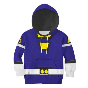  CustomsPig Unisex Kid Tops Power Rangers Turbo Blue 3D Apparel -  CustomsPig.com