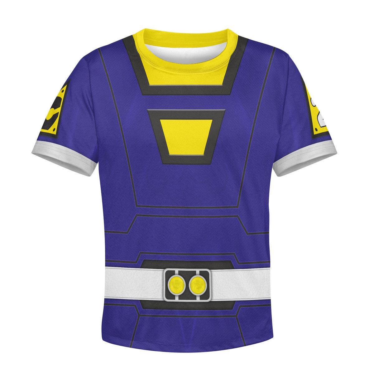  CustomsPig Unisex Kid Tops Power Rangers Turbo Blue 3D Apparel -  CustomsPig.com