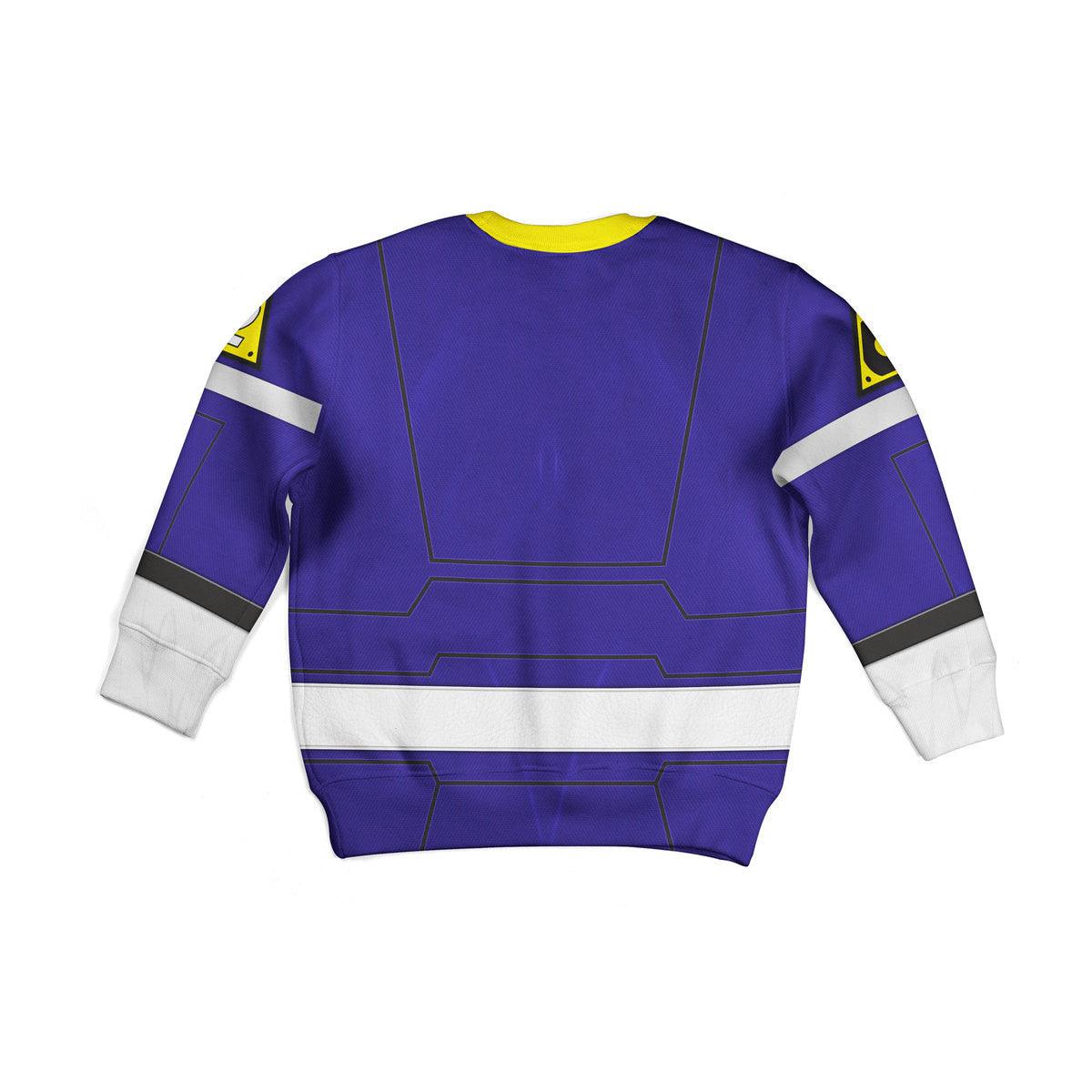  CustomsPig Unisex Kid Tops Power Rangers Turbo Blue 3D Apparel -  CustomsPig.com