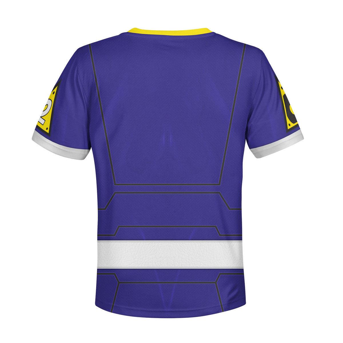  CustomsPig Unisex Kid Tops Power Rangers Turbo Blue 3D Apparel -  CustomsPig.com