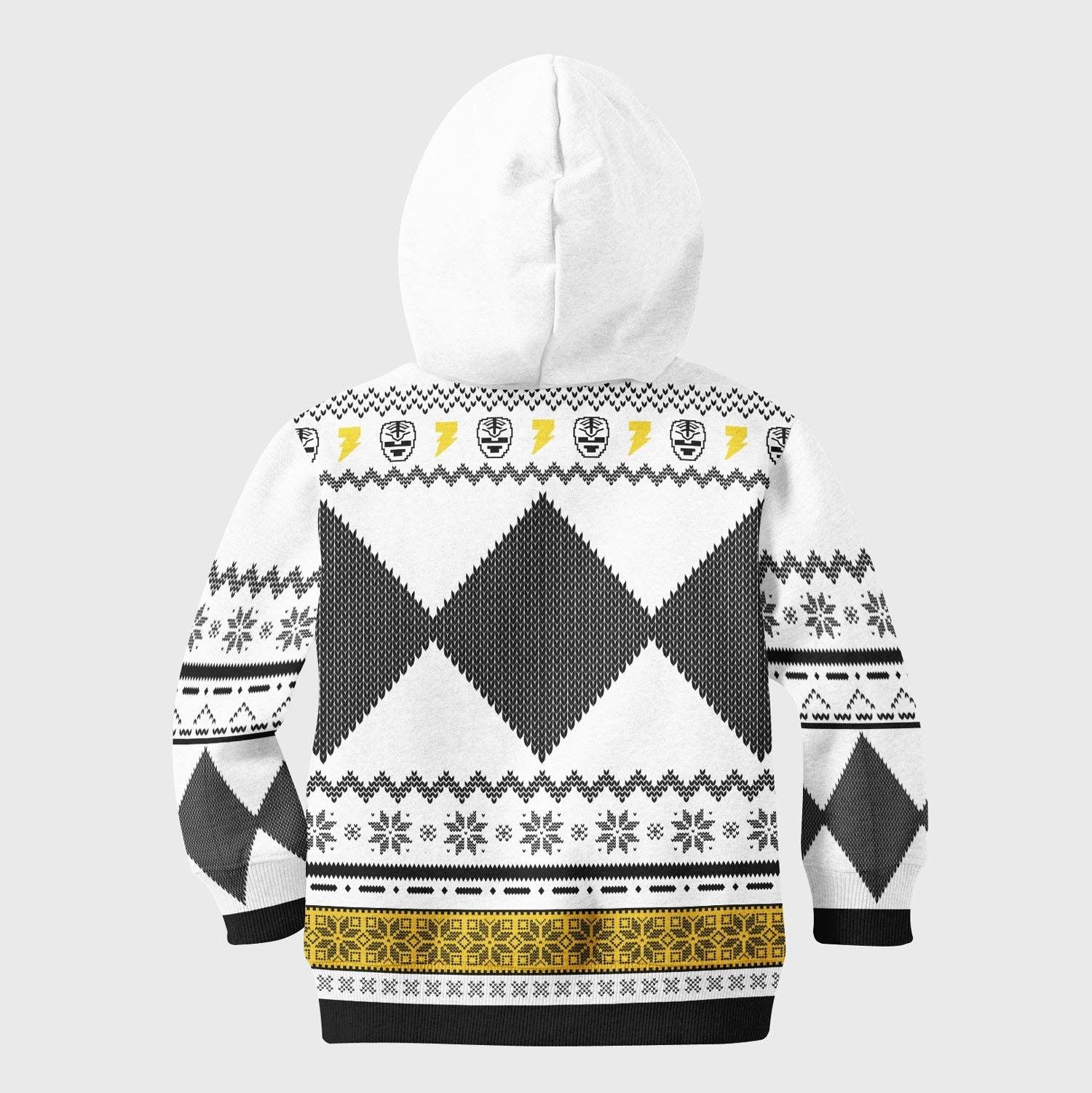  CustomsPig Unisex Kid Tops Pullover Sweatshirt White Power Ranger 3D Apparel -  CustomsPig.com
