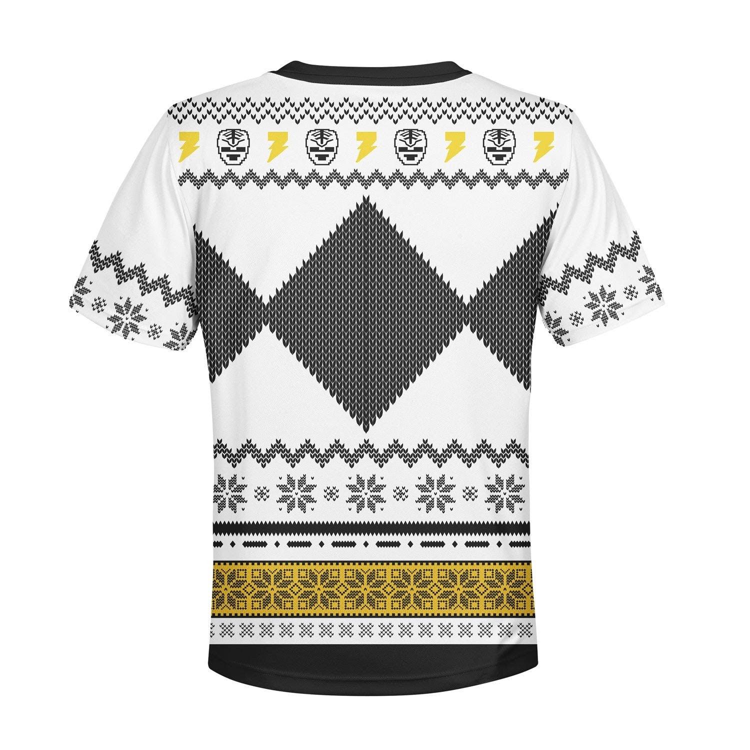  CustomsPig Unisex Kid Tops Pullover Sweatshirt White Power Ranger 3D Apparel -  CustomsPig.com
