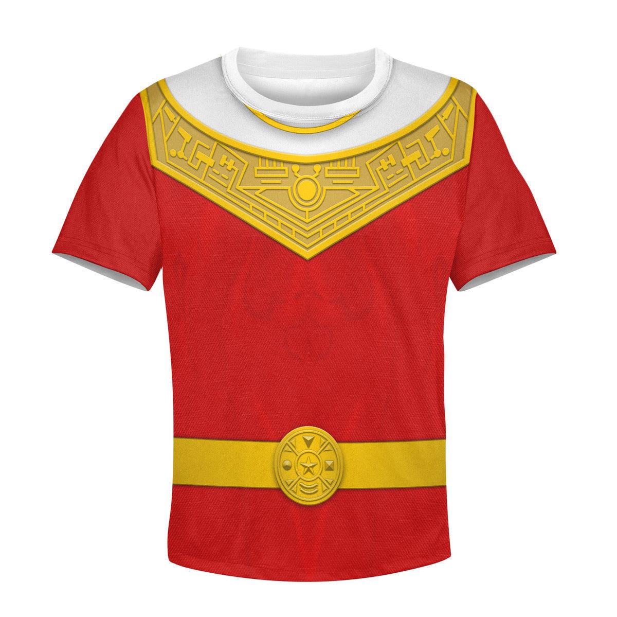  CustomsPig Unisex Kid Tops Red Power Rangers Zeo Kid 3D Apparel -  CustomsPig.com