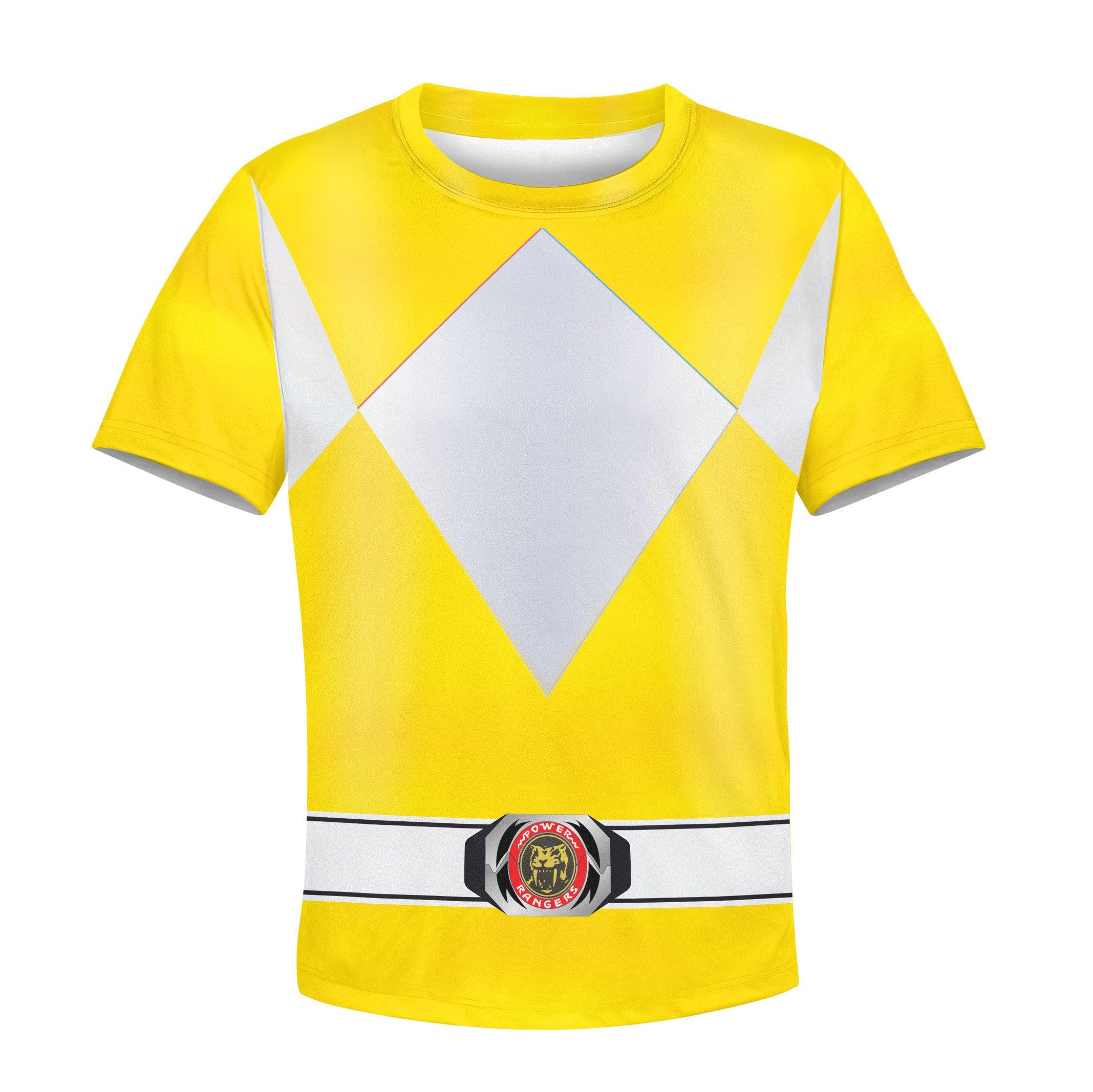  CustomsPig Unisex Kid Tops Yellow Power Ranger 3D Apparel -  CustomsPig.com