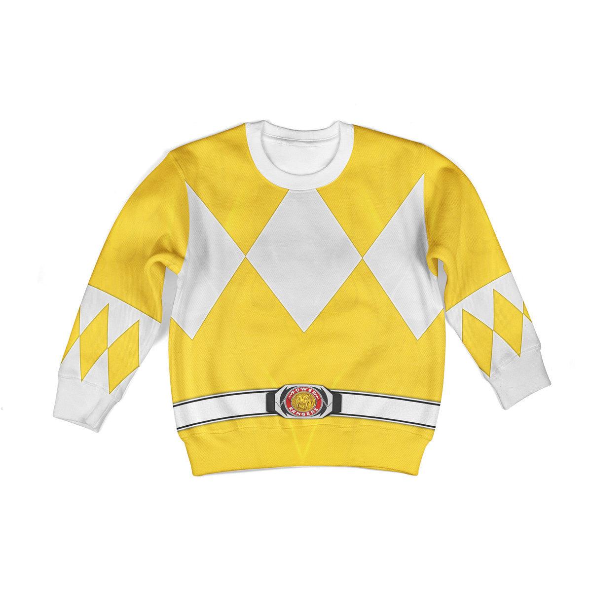  CustomsPig Unisex Kid Tops Yellow Ranger Mighty Morphin Kid 3D Apparel -  CustomsPig.com