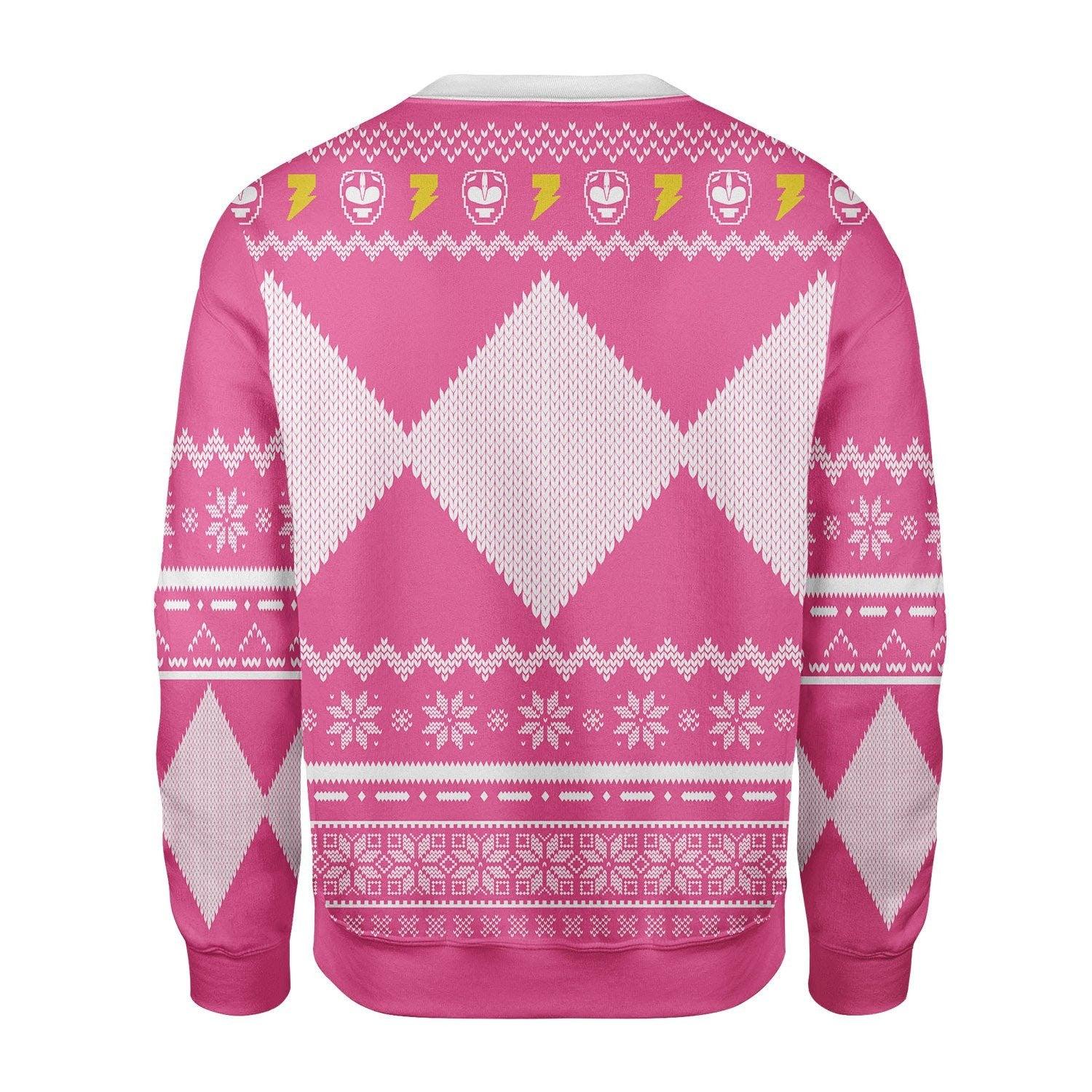  CustomsPig Unisex Tops Pullover Sweatshirt Pink Power Ranger 3D Costumes -  CustomsPig.com