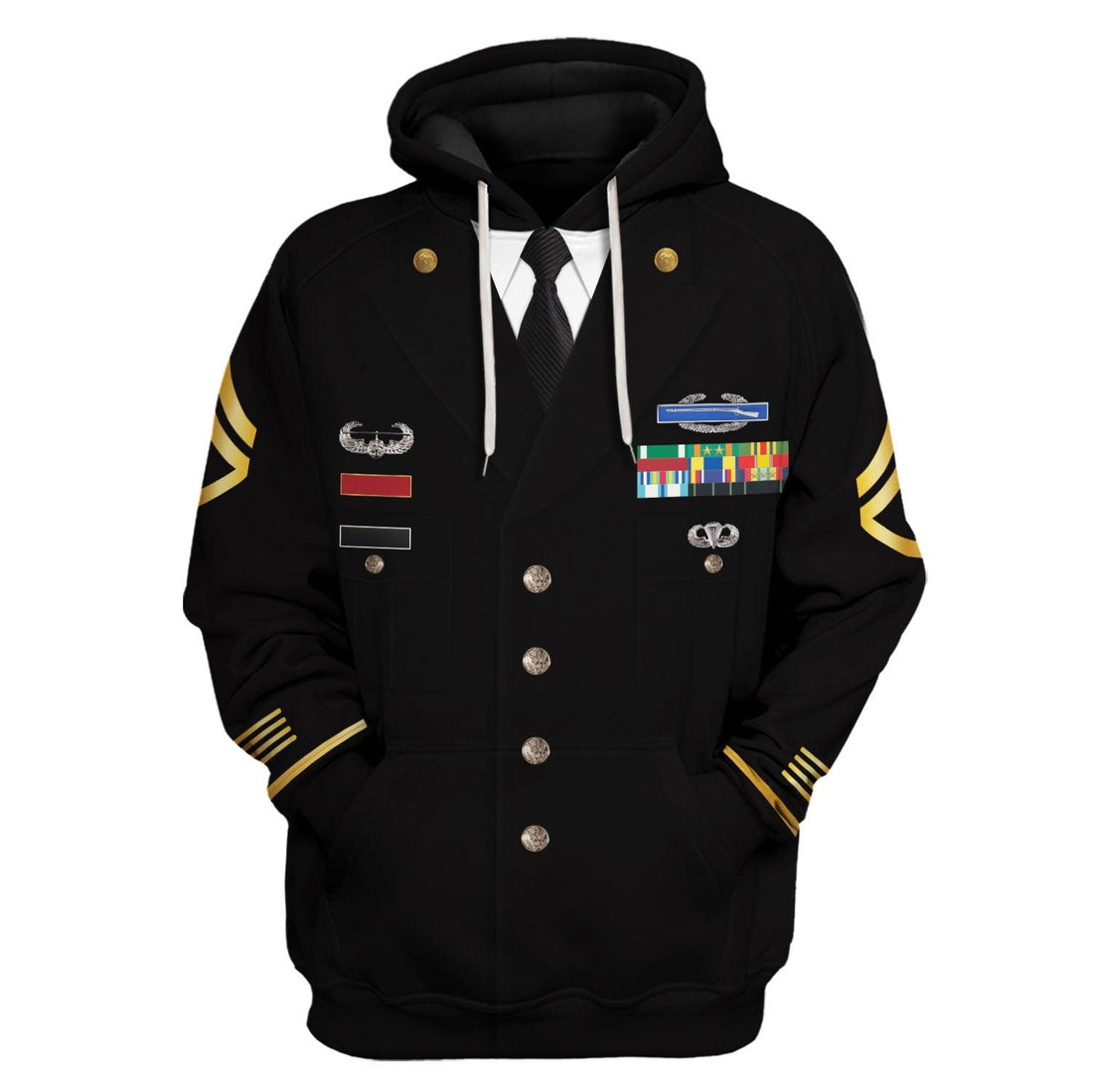 CustomsPig United States Army Blue Service Costume Hoodie Sweatshirt T-Shirt Tracksuit - CustomsPig.com