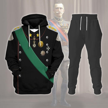  CustomsPig Victor Emmanuel III King of Italy Costume Hoodie Sweatshirt T-Shirt Tracksuit -  CustomsPig.com