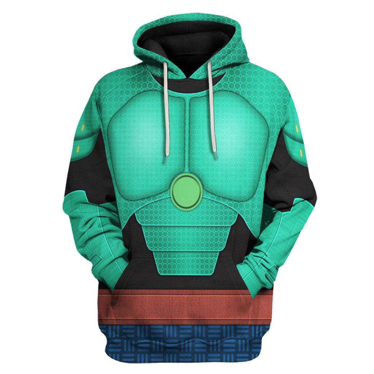 CustomsPig Wasabi Super Armor Cosplay Costume Hoodie Sweatshirt T-Shirt Sweatpants