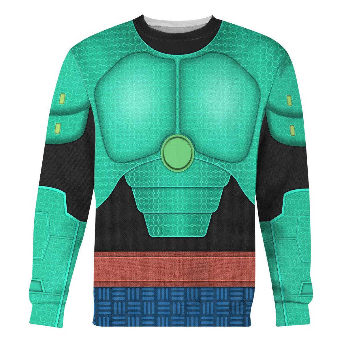Gearhomie Wasabi Super Armor Cosplay Costume Hoodie Sweatshirt T-Shirt Sweatpants - Gearhomie.com