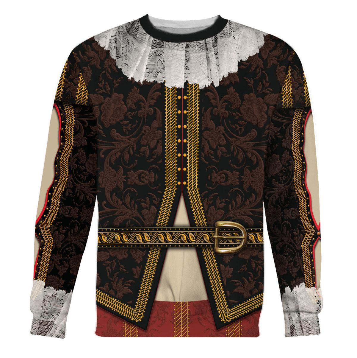 Gearhomie William Shakespeare Costume Hoodie Sweatshirt T-Shirt Tracksuit - Gearhomie.com