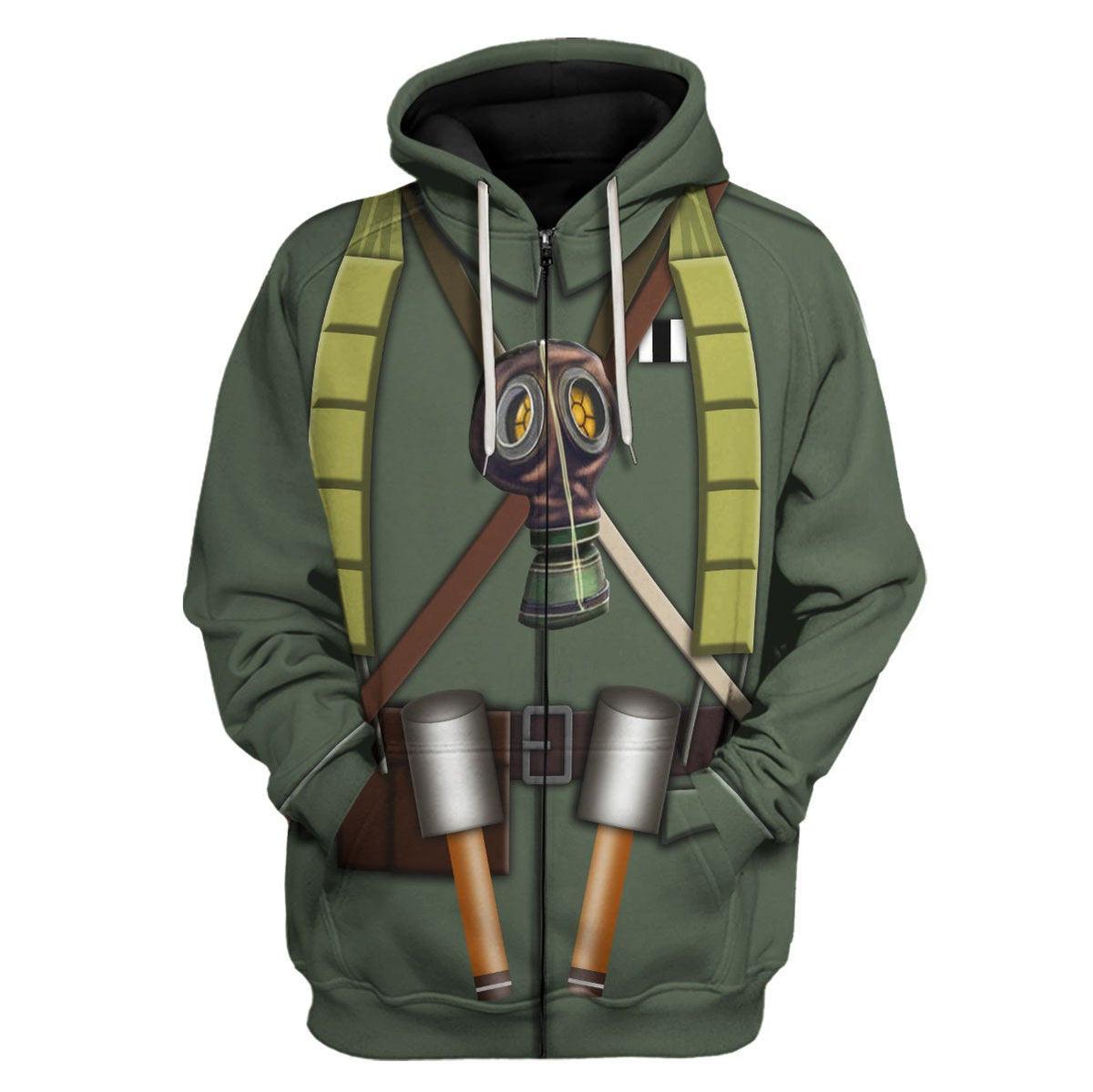  CustomsPig WW1 German Sturmtruppen Infantryman Of The Stosstruppen Costume Hoodie Sweatshirt T-Shirt Tracksuit -  CustomsPig.com