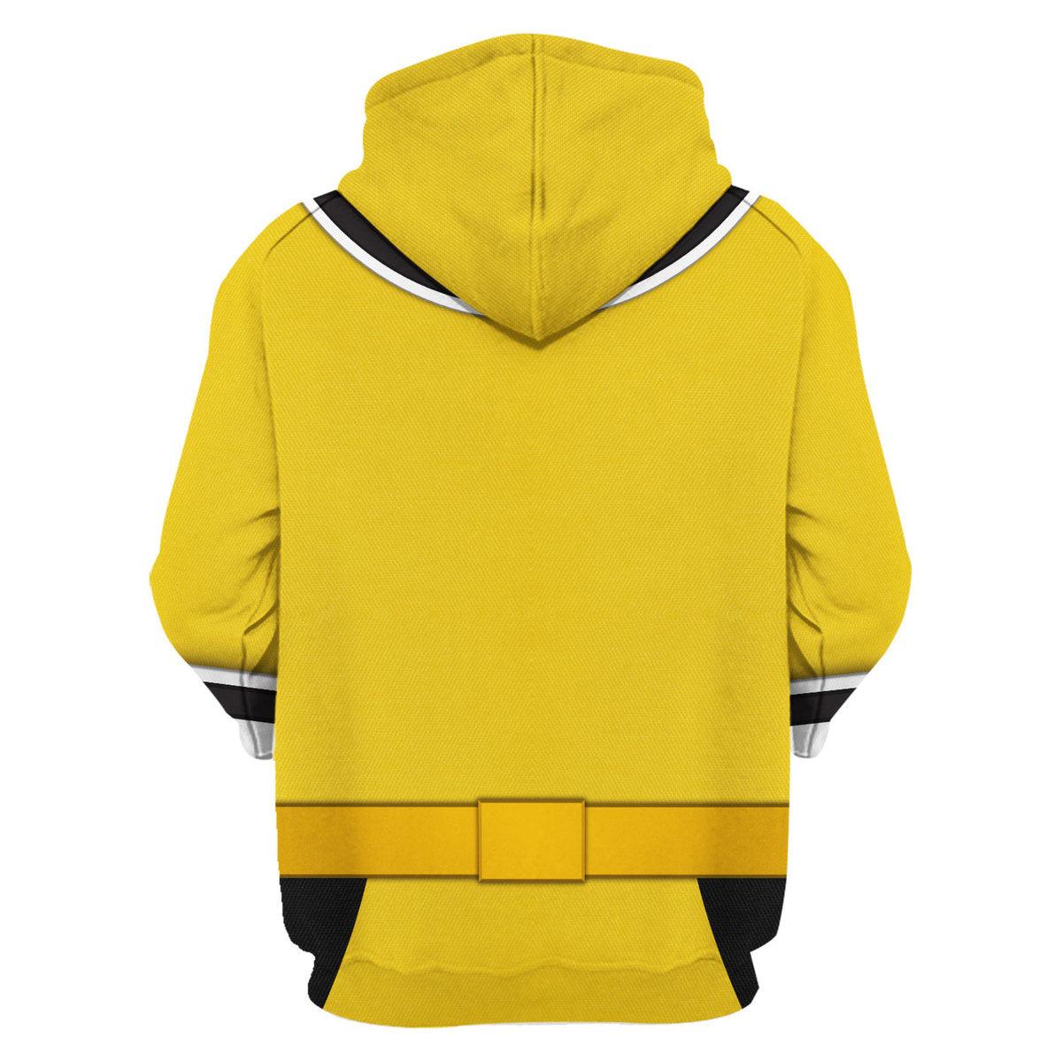 Oodiegang Yellow Power Rangers Samurai Hoodies Sweatshirt T-shirt Hawaiian Tracksuit - DucG