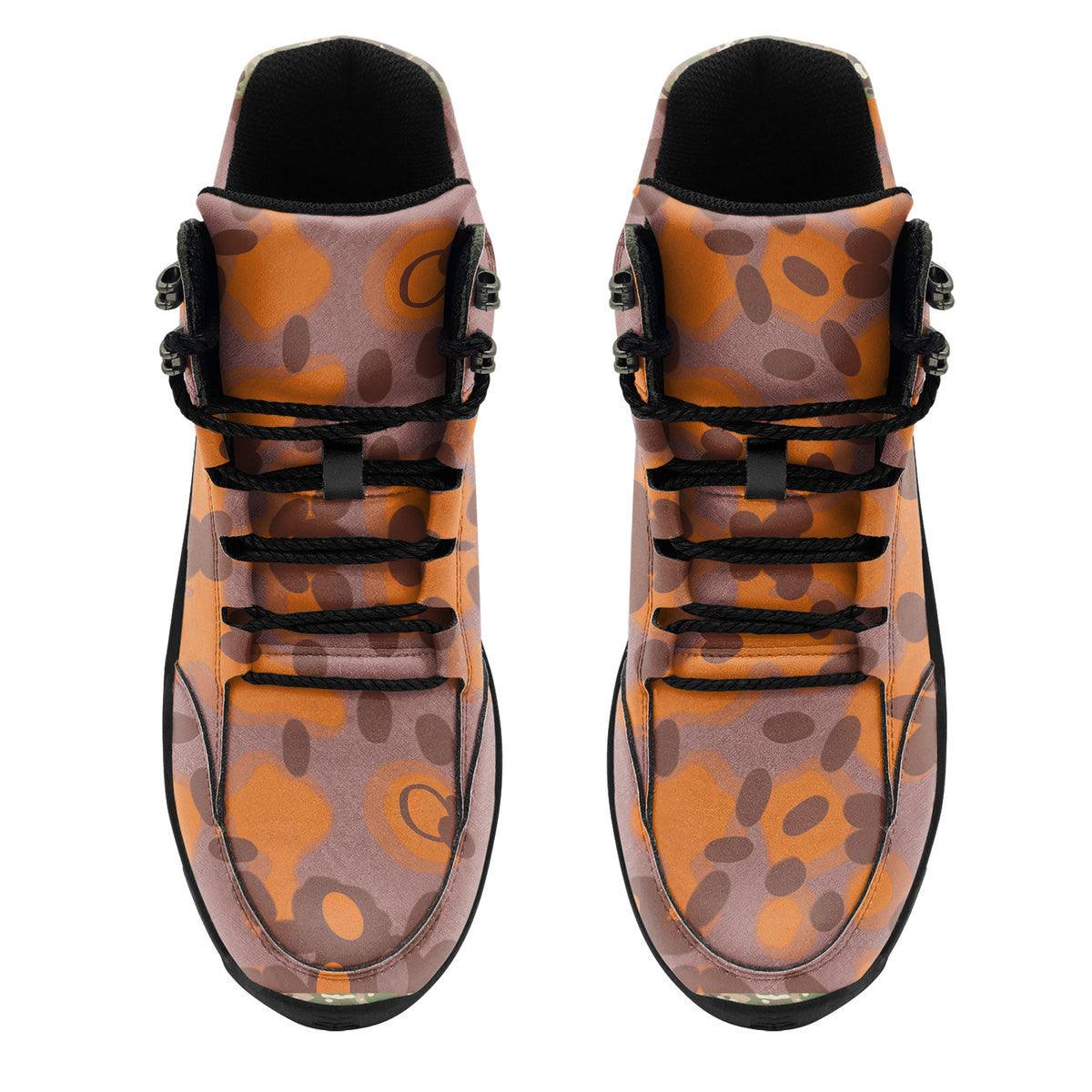 German World War 2 (WWII) Plane Tree (Platanenmuster) Autumn CAMO Hiking Shoes - DucG
