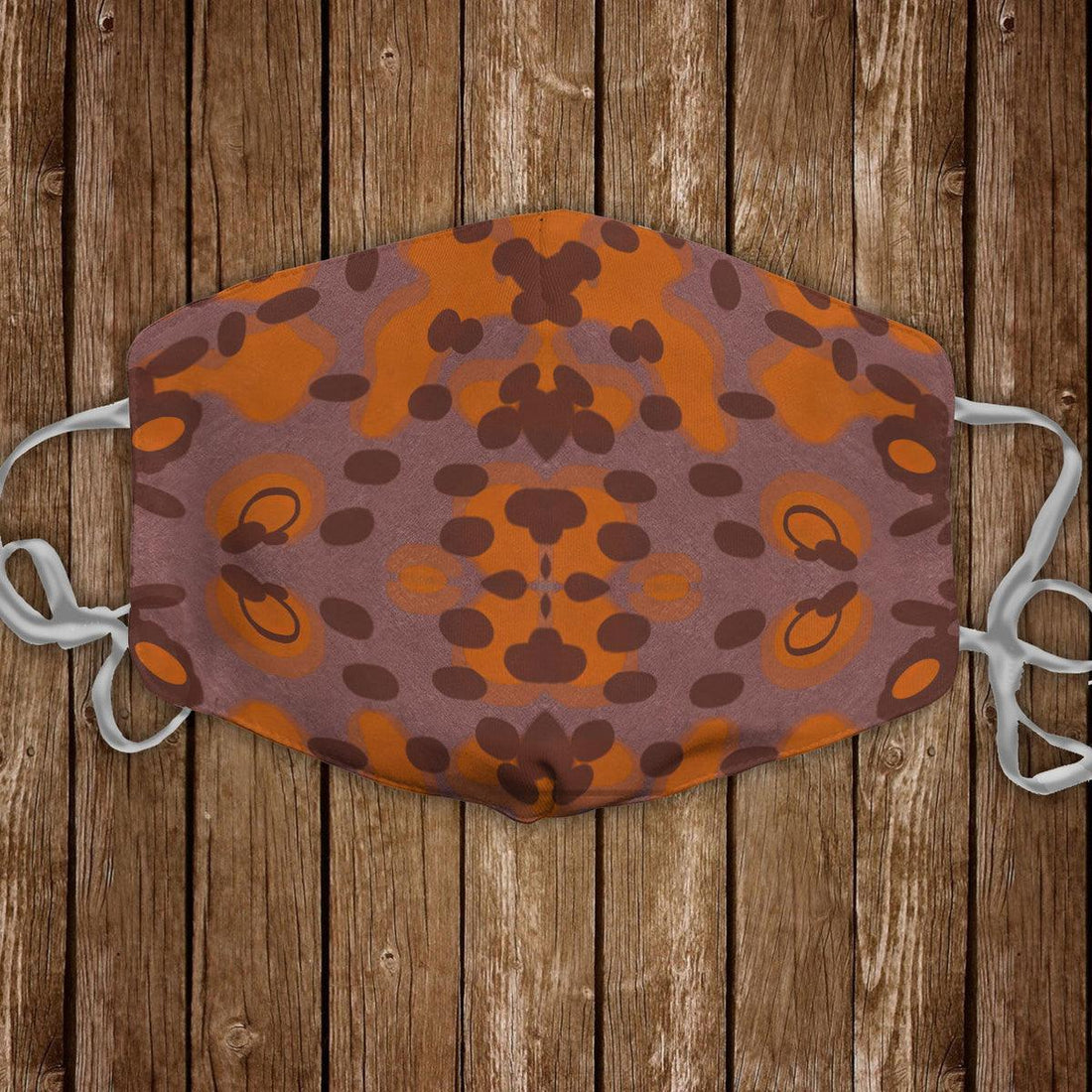 German WWII Plane Tree (Platanenmuster) Autumn Camo Face Mask - DucG