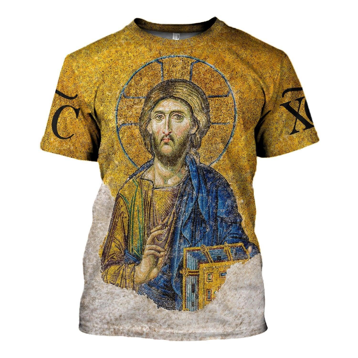 Gold Christian Orthodox Jesus Tops - CustomsPig
