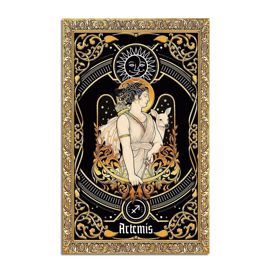 Greek Mythology Artemis Sagittarius Zodiac Rug - CustomsPig