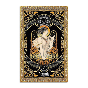 Greek Mythology Artemis Sagittarius Zodiac Rug - CustomsPig
