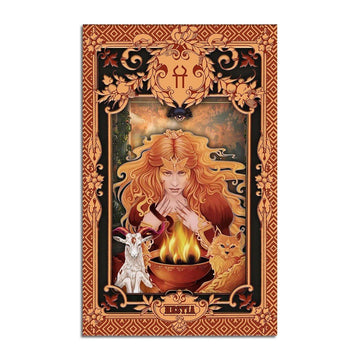 Greek Mythology Hestia Capricorn Zodiac Rug - CustomsPig