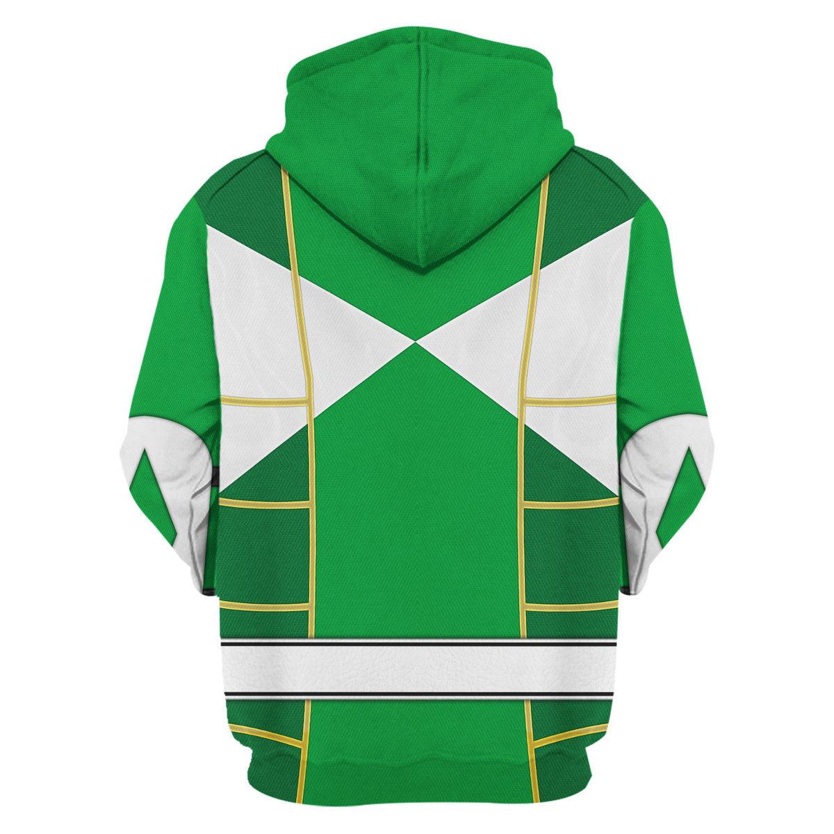 Green Ranger Mighty Morphin Cosplay Hoodies Sweatshirt T-shirt Hawaiian - CustomsPig.com