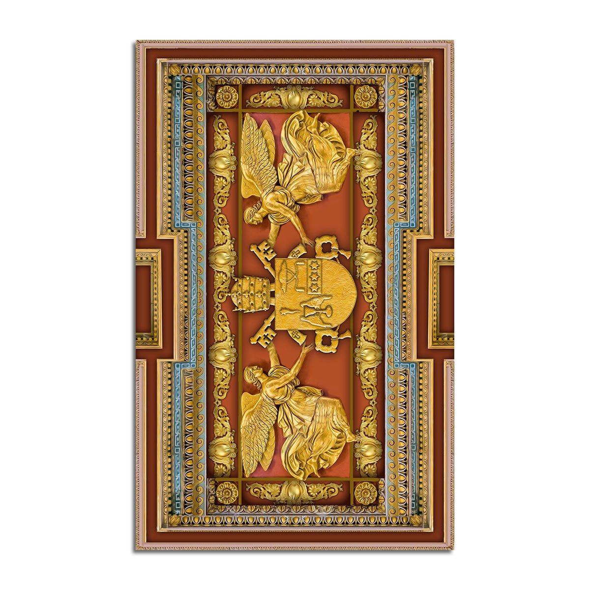 Gregory XVI Coat Of Arms Rug - CustomsPig