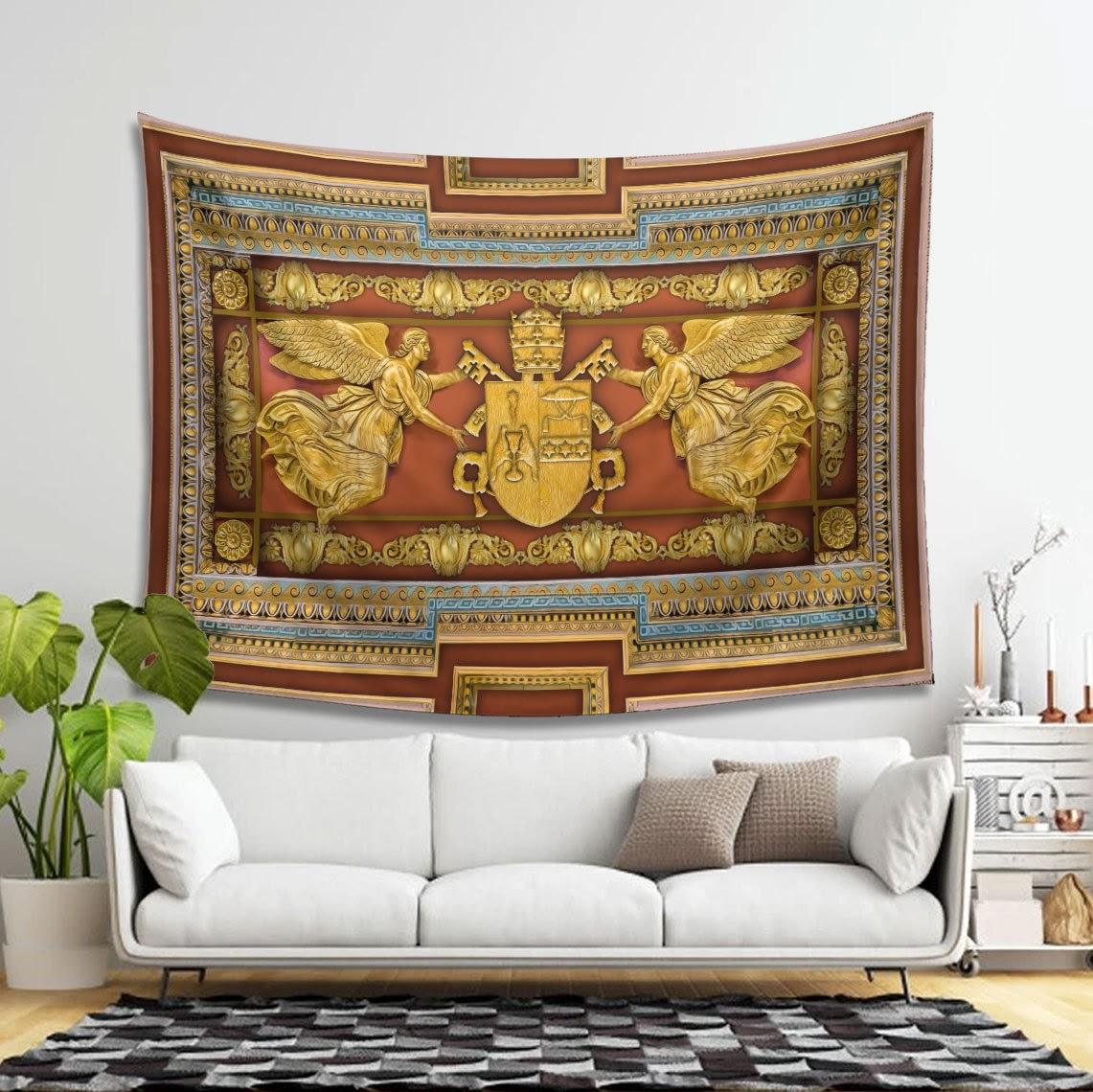 Gregory XVI Coat Of Arms Tapestry - CustomsPig