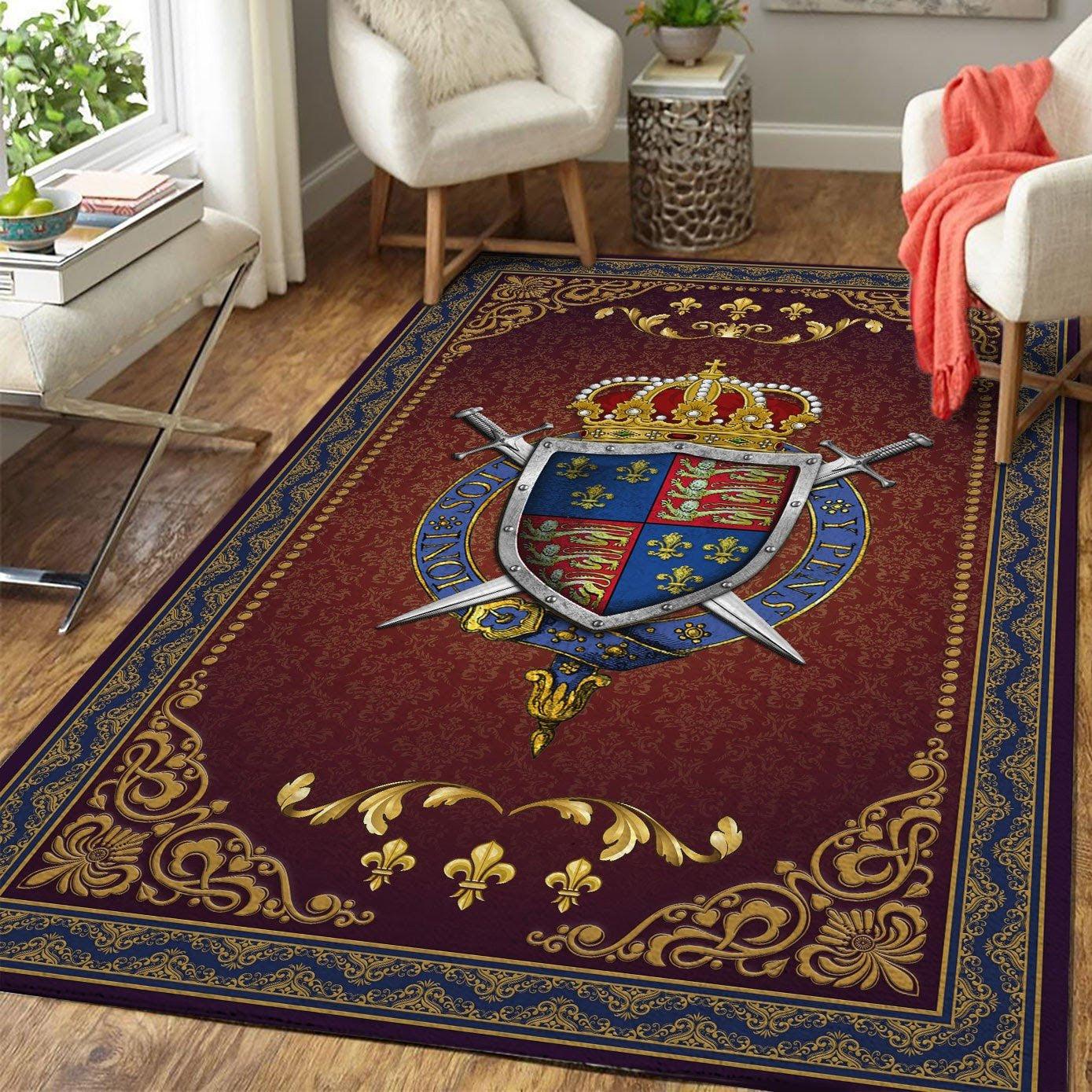 Henry V Coat Of Arms Rug - CustomsPig