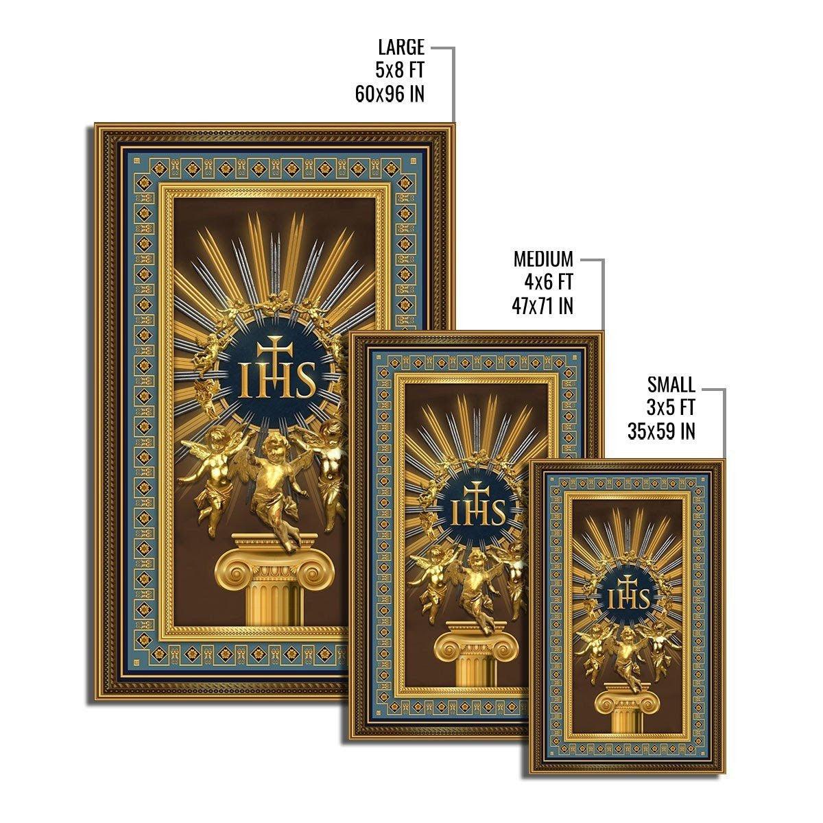 IHS Jesus Christ Christogram Rug - DucG