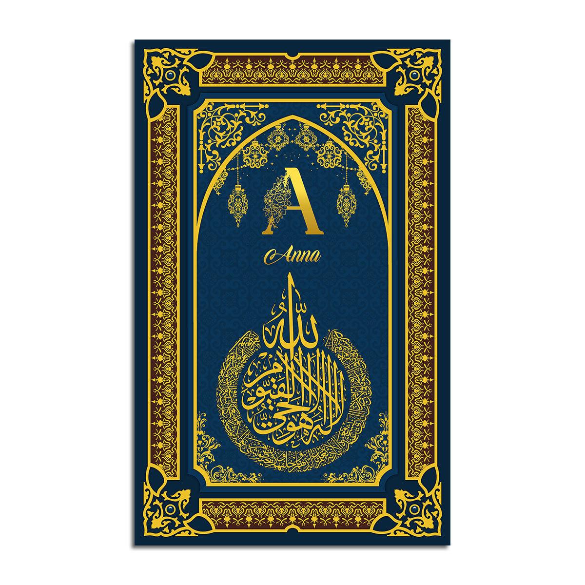 Islam Custom Name Prayer Rug - DucG