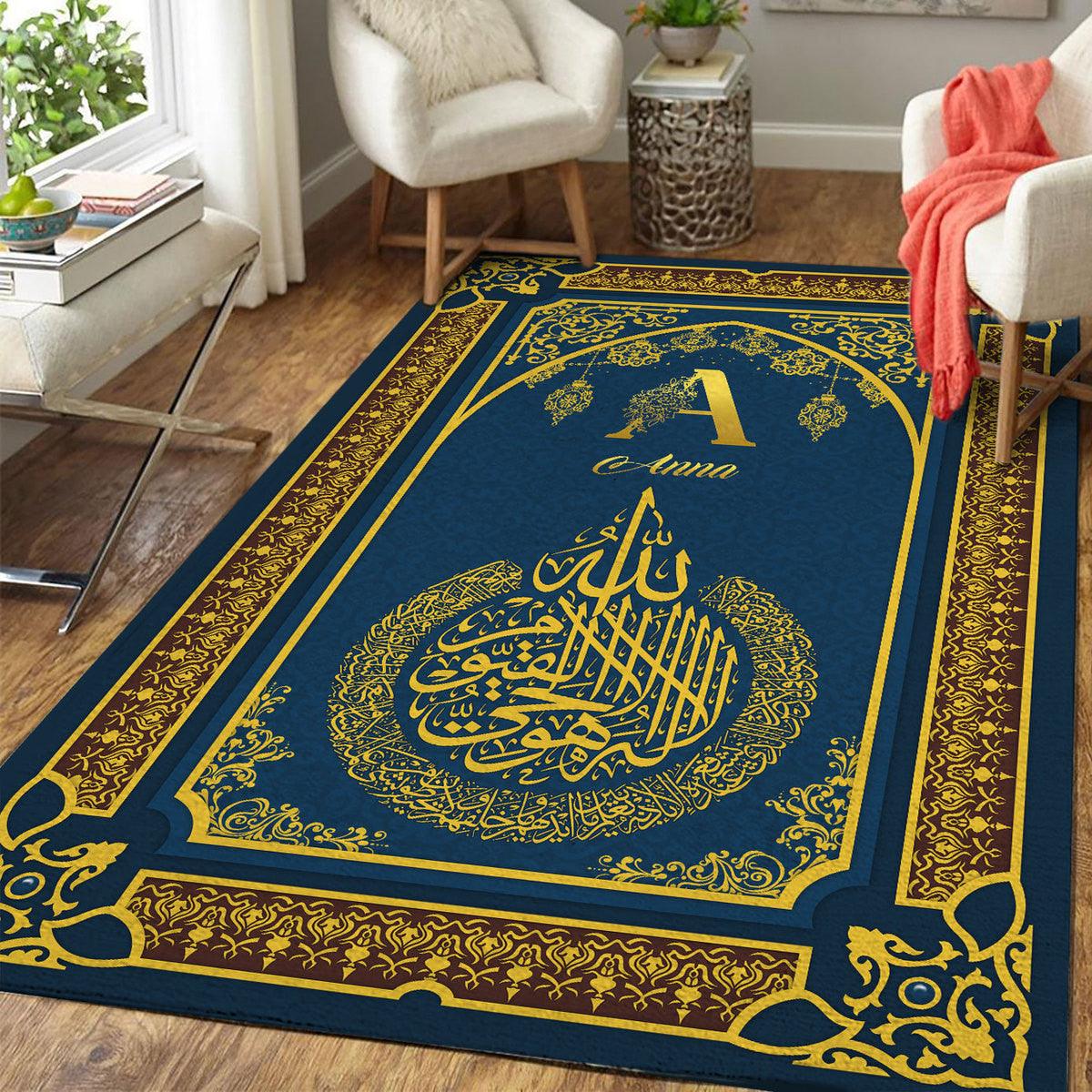 Islam Custom Name Prayer Rug - DucG