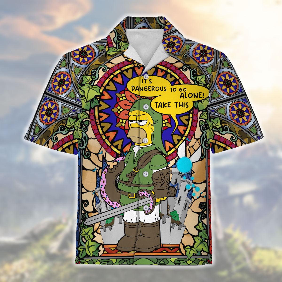 It's dangerous to go alone! Take this Hawaiian Shirt - CustomsPig.com