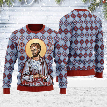James the Great Ugly Christmas Sweater - DucG