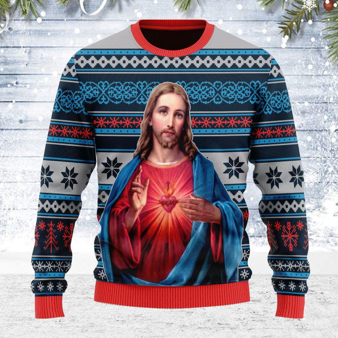 Jesus Christ Ugly Christmas Sweater - DucG